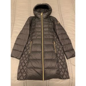 Michael Kors Hooded Long Packable Down Puffer Coat